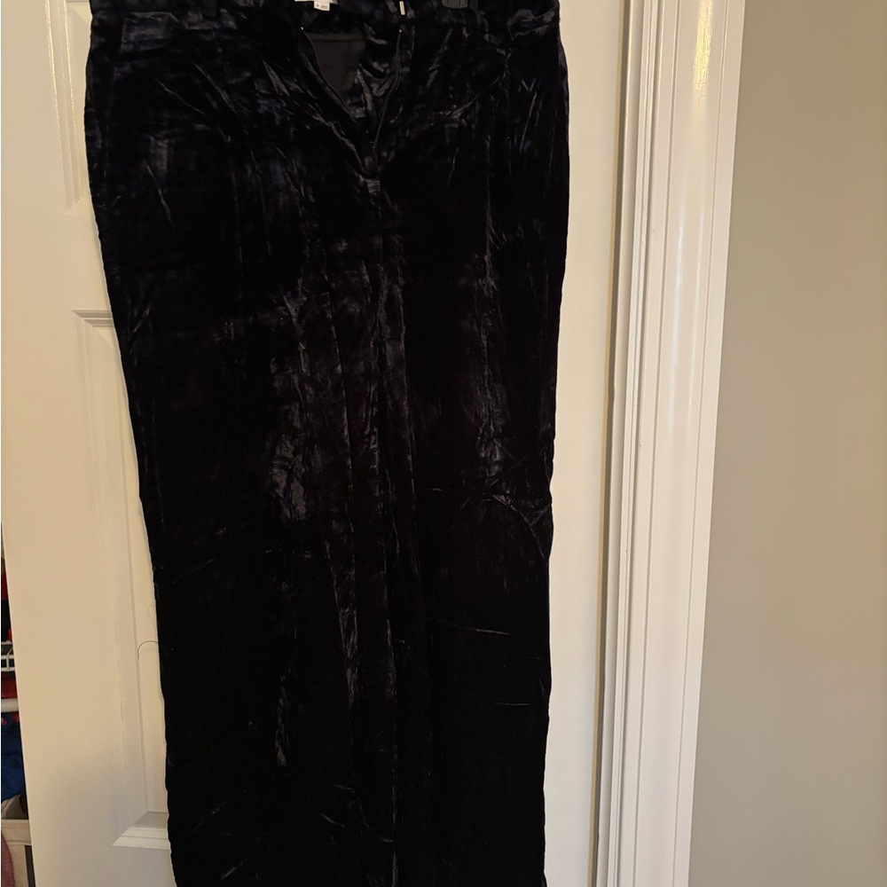 Elegant Black Velvet Pants